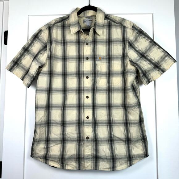 Carhartt Relaxed Fit Short Sleeve Button Down Shirt Size Large - Picture 1 of 7